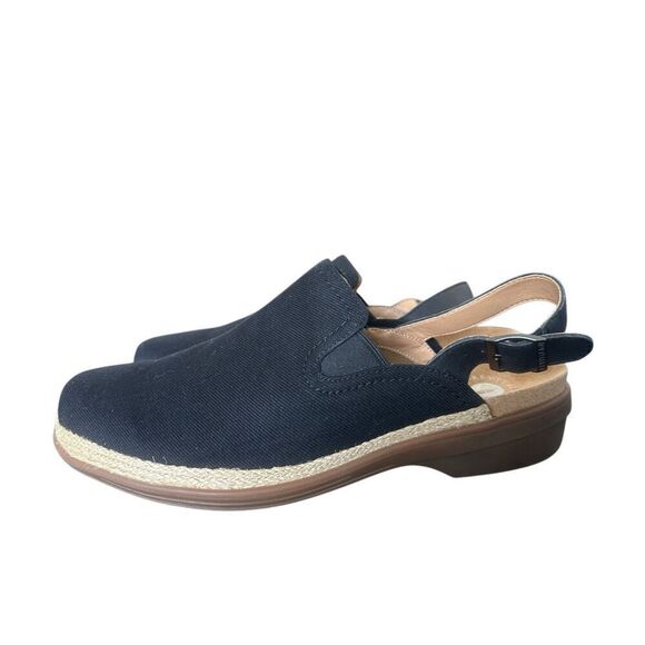 Revitalign WIDE WIDTH Ventura Black Canvas Clog Women’s Size 11D - Picture 2 of 10